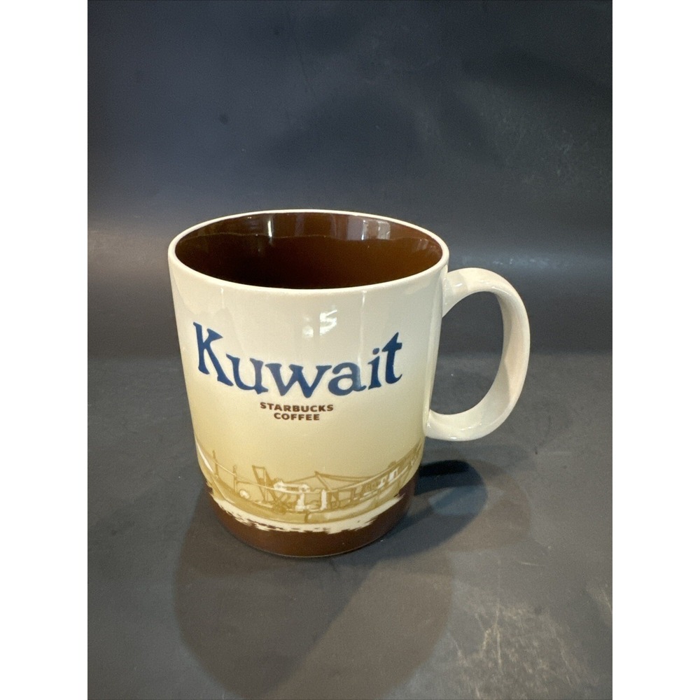 Starbucks 2015 Kuwait Global City Icon 16oz Coffee Cup City Collector Series Mug